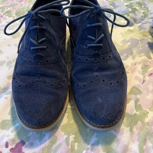 Cole Haan Dark Blue Suede Women's Flats